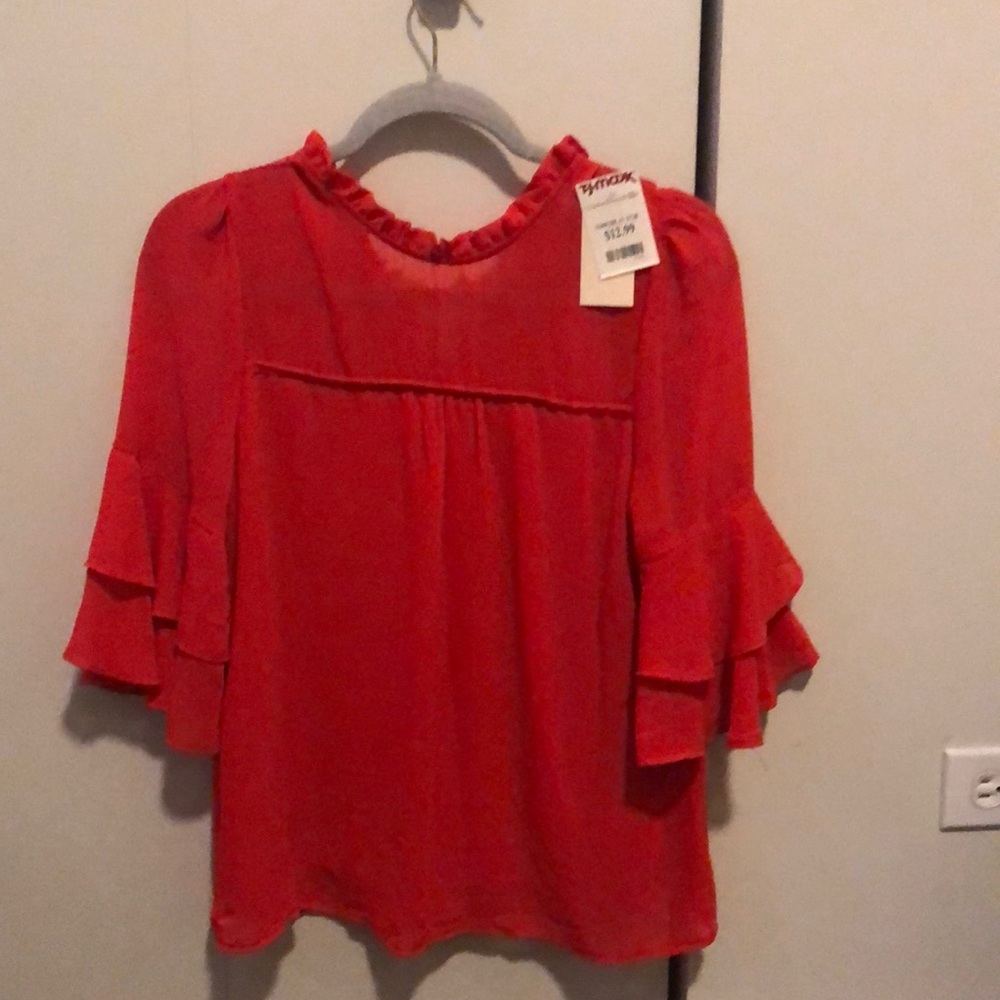 Gorgeous red blouse size small and new with tags